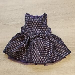 PL Kids Purple And Black Formal Dress Baby Size 6 Months